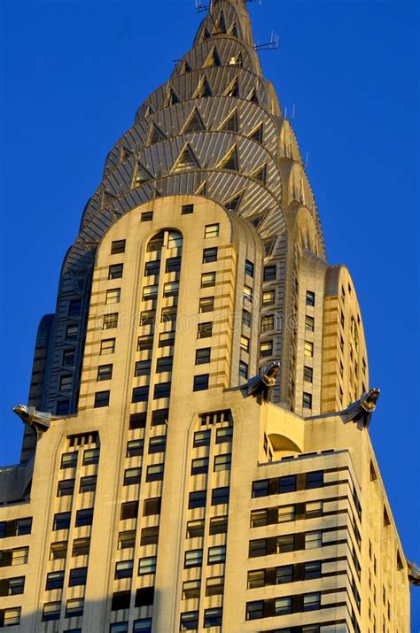 Details Of The Chrysler Building Facade Editorial Photo Image Of