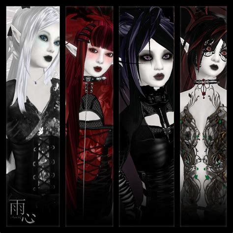 Gothic Elf Girls Almost Like Vampires But With More Of