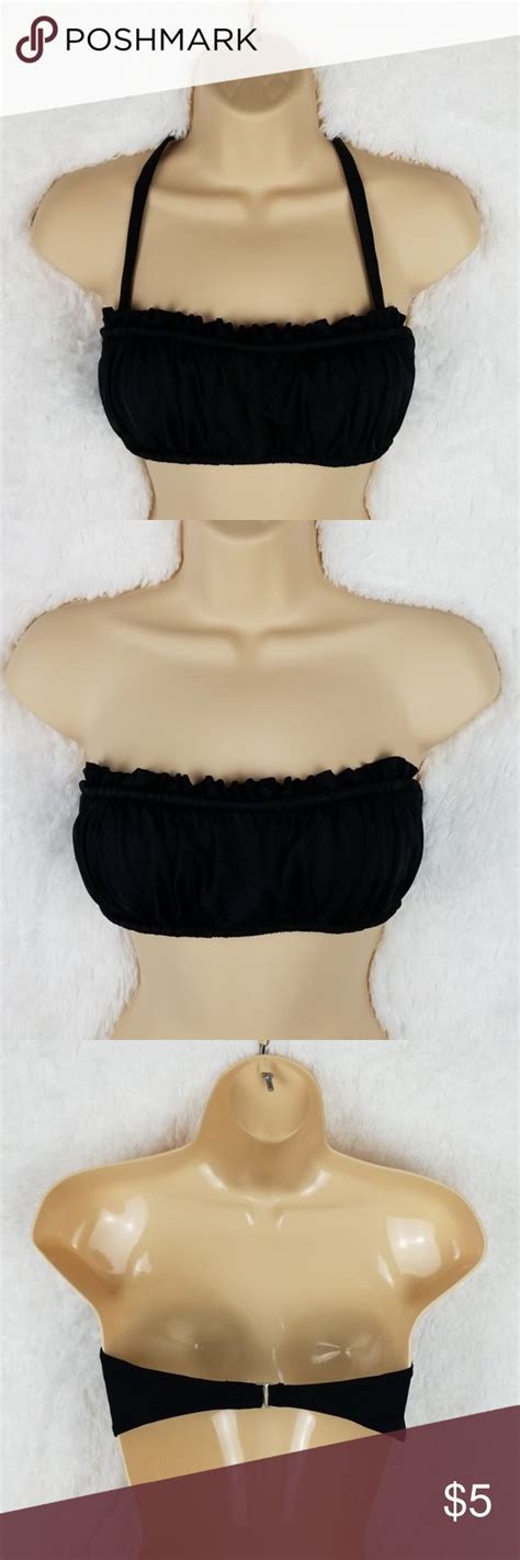 Apt 9 Black Bandeau Bikini Top Black Bandeau Bikini Top