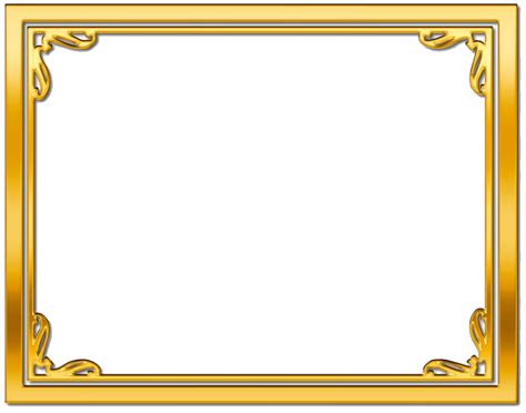 Gold Frame Png Transparent Images Png All