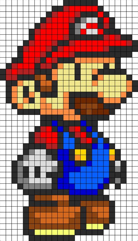 Pixel Super Mario Sprites By Mudkat Pixel Art Pattern Perler Bead Images And Photos Finder