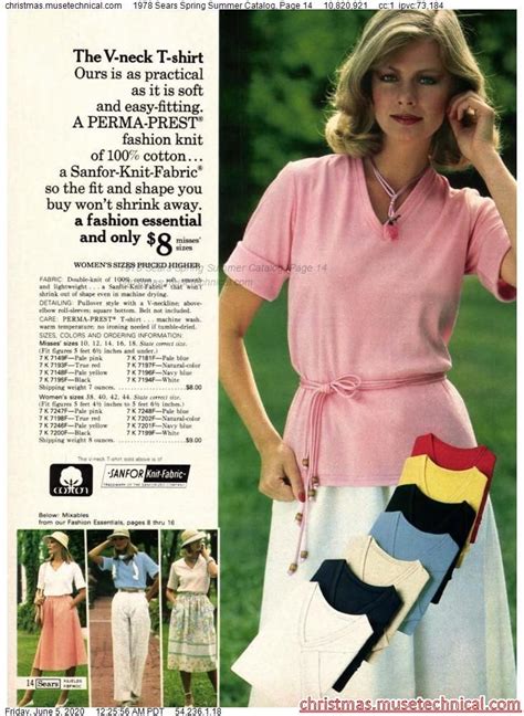 1978 Sears Spring Summer Catalog Page 14 Christmas Catalogs