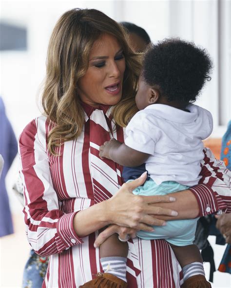 Melania Trump Opens Africa Tour With A Smile A Wave And Baby In Her