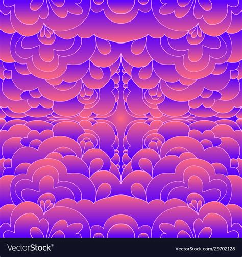 Glowing Psychedelic Trippy Abstract Pattern Vector Image
