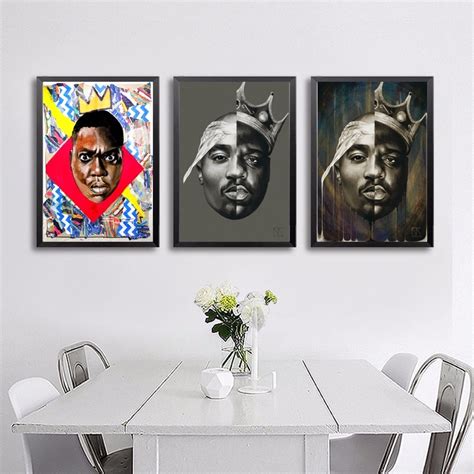 Notorious Big Biggie Smalls Tupac Shakur Rapper King Art