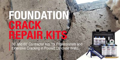 Foundation Crack Repair Kits Stop Water Leaks Permanently