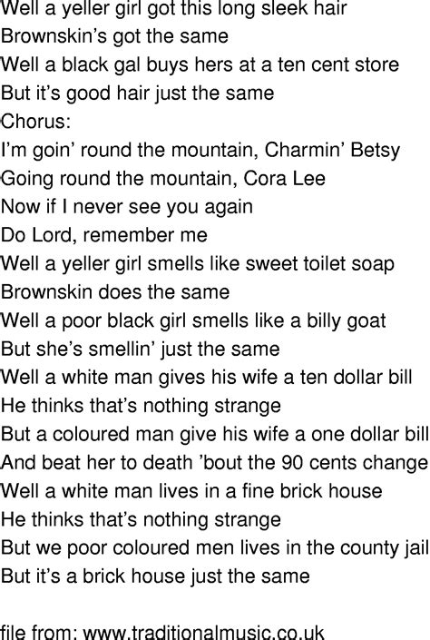 Old Time Song Lyrics Charming Betsy