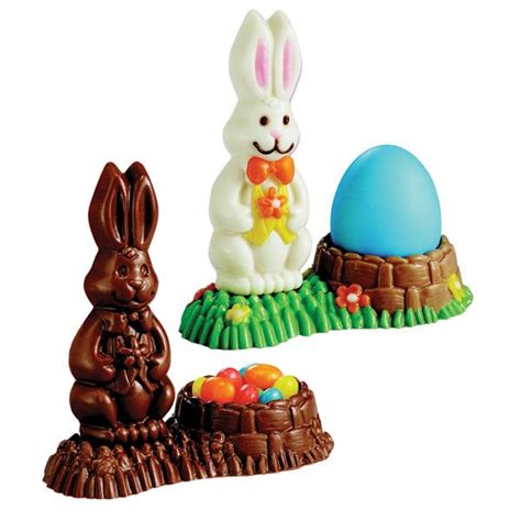 3 D Bunny Basket Candy Mold Bunny Basket Chocolate Easter Bunny