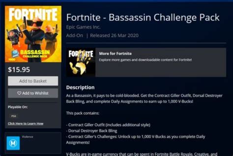 Fortnite Bassassin Challenge Pack Available Now Updated