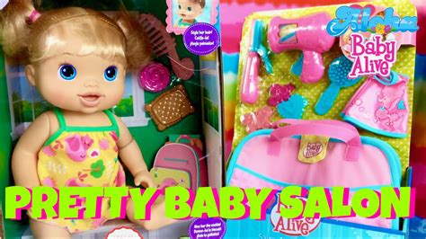 🎀 Baby Alive Pretty In Pigtails Doll And Salon Chic Vanity Set Unboxing