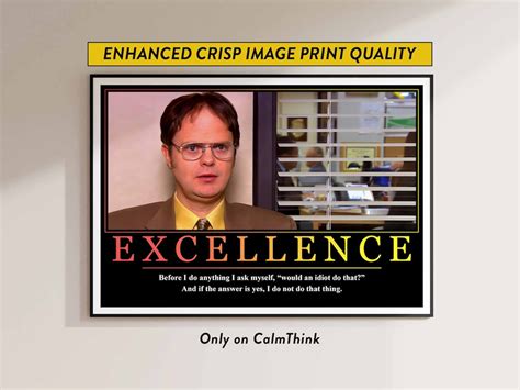 Motivational Posters Dwight Schrute Excellence Funny T Ideas The