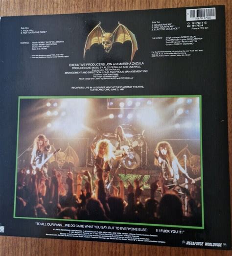 Overkill Vinyle 33t Fuck You Time To Rock 1987 Ebay