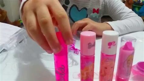 Barbie Makeup Set Tutorial For Children Kit For Girls