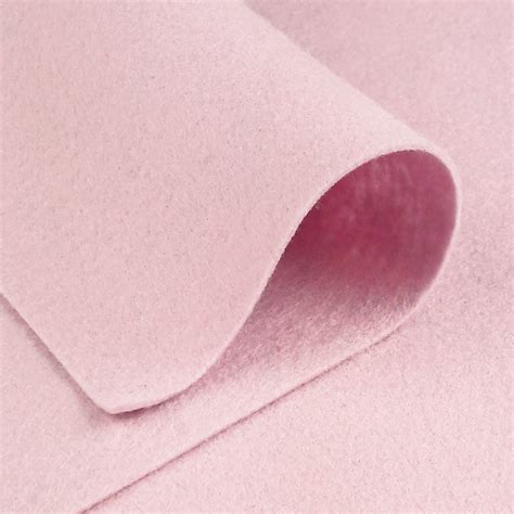 Wool Felt ~ Pink Frost Billow Fabrics