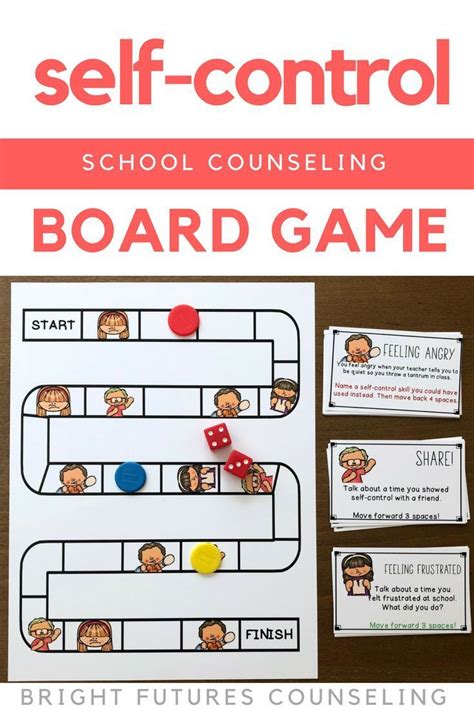 Self Control Board Game Distance Learning Digital School Counseling