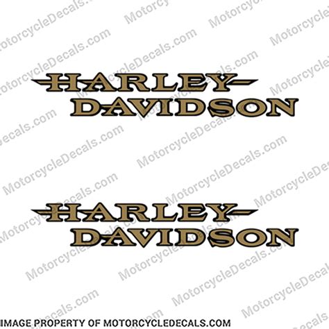 Harley Davidson Fuel Tank Motorcycle Decals Set Of 2