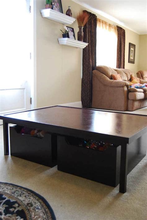 Most kids enjoy this type of input and it is often used to help calm children down even if one of their other senses is out of balance. Ana White | Low Activity Table - DIY Projects