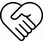 Svg Icon Heart Handshake Care Health Medicine