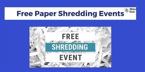 Free Paper Shredding Events Near Me 2023 Free Shredding
