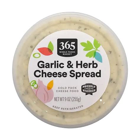 garlic and herb cheese spread 9 oz at whole foods market