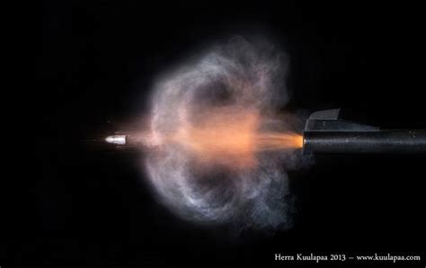 High Speed Photos Turn Violent Gun Explosions Into Delicate Stills