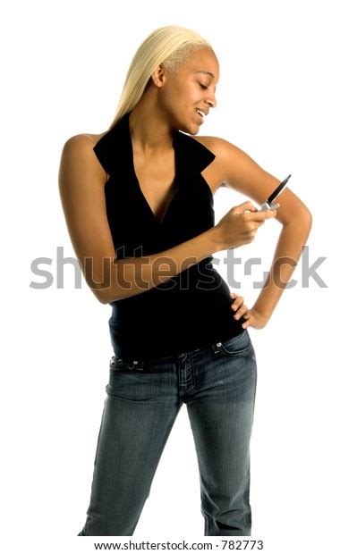 sexy african american woman long blond stockfotó 782773 shutterstock