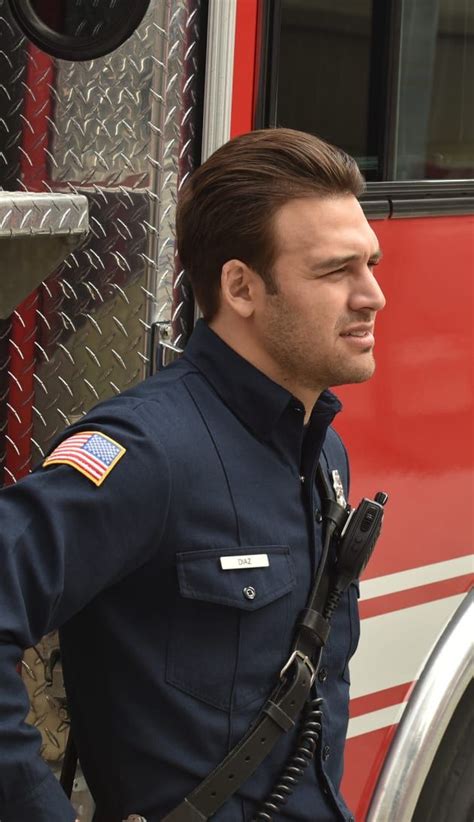 Ryan Guzman Firefighter Shows 9 1 1 Buck Sasha Roiz Actor Model