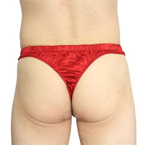 Paradise Silk Sexy 100 Silk Satin Underwear Mens Thong Briefs Solid Size S Ebay
