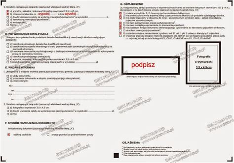 Prawo Jazdy Informacje: Wniosek o prawo jazdy, jak się wypełnia wniosek