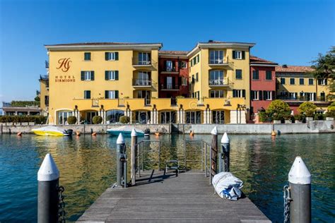 Sirmione Hotel At The Italian Town Of Sirmione Lake Garda Italy