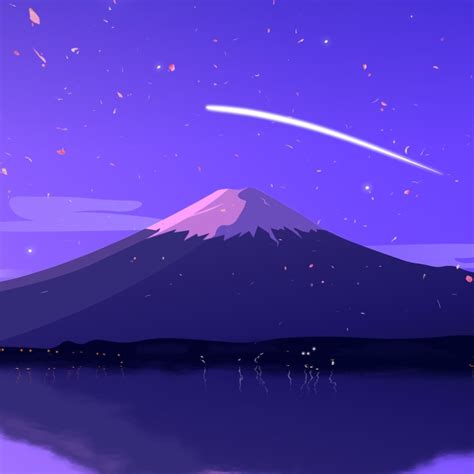 Mount Fuji Purple V2 Wallpapers Hdv