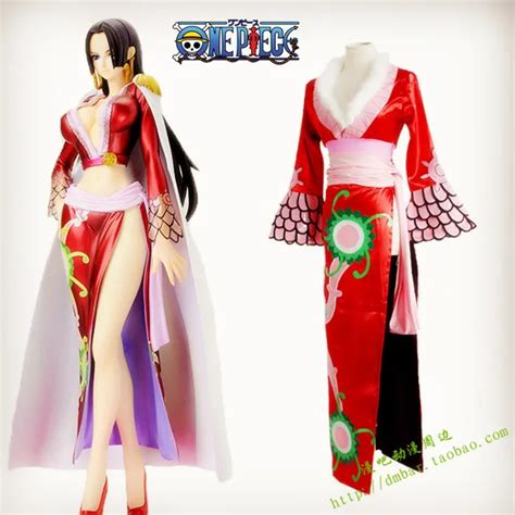 2017 Sexy One Piece Boa Hancock Cosplay Costume With Cloak Boa Dress In Anime Costumes From