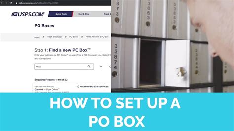 how to set up a po box youtube