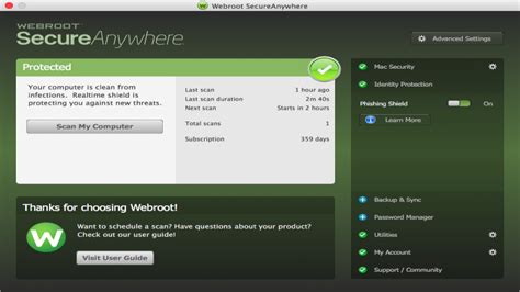 Best mac antivirus software in 2020. Webroot SecureAnywhere Antivirus (for Mac) Review & Rating ...
