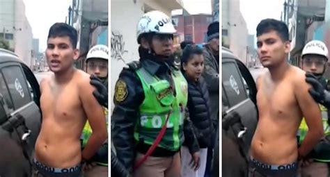 Detienen a extranjero por agredir a mujer policía en La Victoria VÍDEO POLICIAL OJO