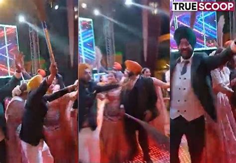 Viral Video Punjabi Groom Dances With Broom On Wedding After Aam Aadmi