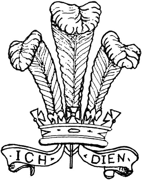 The Prince Of Wales Feathers Usually The Company Badge Of Bravo