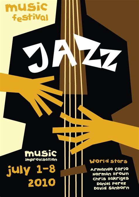 Jazz Music Festival Olya Konstantinovskaya Marketing Flyer Design