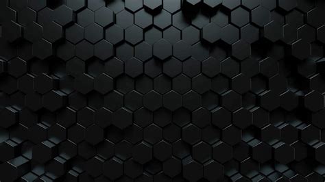 Dream 4k Black Hexagons Free Download