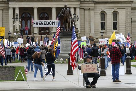 Michigan militia puts armed protest in the spotlight | AP News
