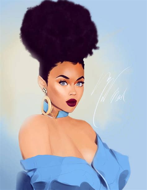 Afro Puff By Melanoidink On Deviantart Black Girl Art Black Love