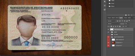 Maybe you would like to learn more about one of these? Germany ID Card Template Psd V1 - Fake German Identity Card
