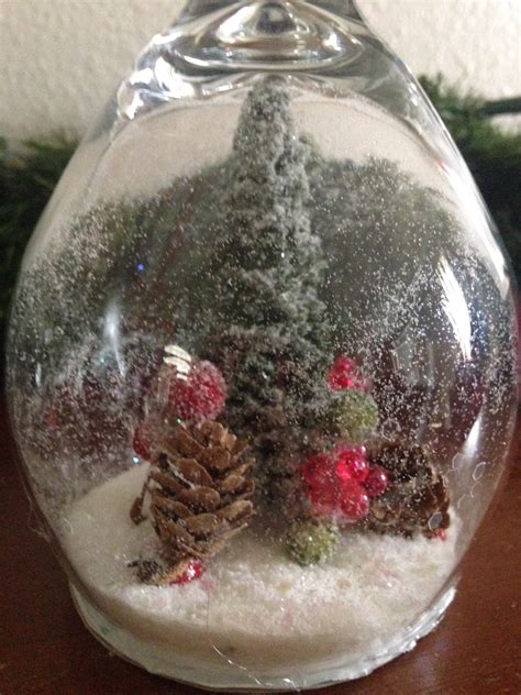 Diy Wine Glass Snow Globes Anika Burke