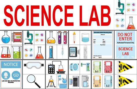 Science Lab Role Play Set Science Lab Coloring Set Science Etsy