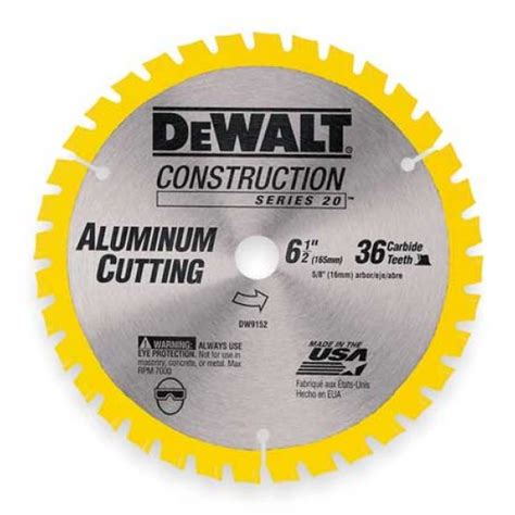 Wylaco Supply Dewalt Dw9152 6 12 36 Tooth Aluminum Cutting Saw