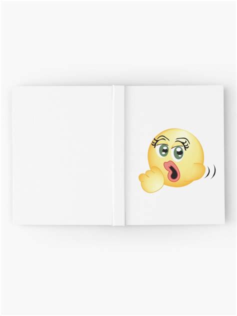 oral fixation the blowjob emoji hardcover journal by stinkpad redbubble