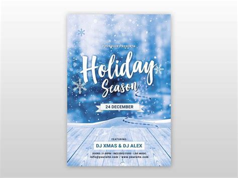 Free Printable Winter Flyer Templates