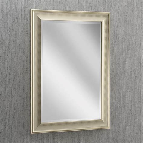 Champagne Beveled Rectangular Contemporary Wall Mirror Hd365