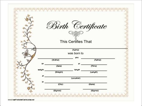 Choose one of the certificate design templates in the free online certificate maker and add your personal style. Fake Birth Certificate Maker | Template Business