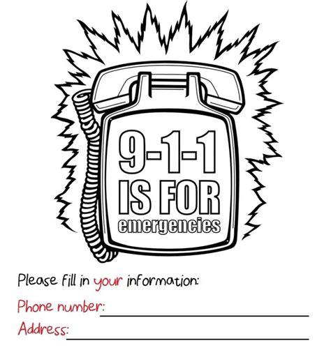 911 Printable Coloring Pages Printable Word Searches